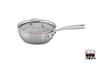 Copper Core - Stalowo-miedziana ręcznie tworzona patelnia sauté z pokrywką, Ø 20 cm, Falk