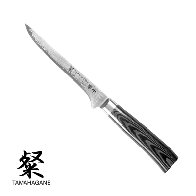 Tamahagane Kyoto San - Japoński 63-warstwowy nóż do filetowania i trybowania mięsa, 16 cm, Kataoka