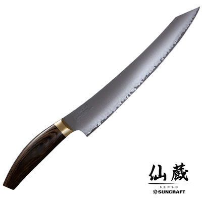 Elegancia - Mistrzowski nóż do porcjowania mięsa i sashimi, stal proszkowa SG2, 25 cm, Suncraft