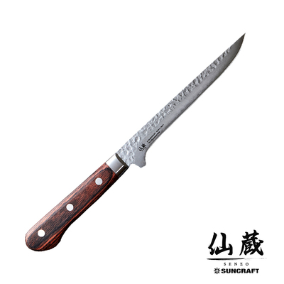 Senzo Universal - 33-warstwowy japoński nóż do filetowania i trybowania ze zeuropeizowaną rękojeścią, 16,5 cm, Suncraft