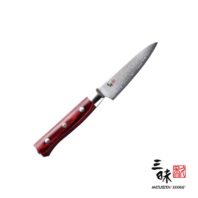 Classic Pro Flame - 33-warstwowy japoński nóż do warzyw i owoców, 9 cm, Mcusta Zanmai