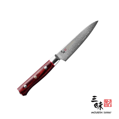Classic Pro Flame - 33-warstwowy japoński nóż uniwersalny Shotoh, 11 cm, Mcusta Zanmai