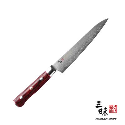 Classic Pro Flame - 33-warstwowy japoński nóż uniwersalny Shotoh, 15 cm, Mcusta Zanmai