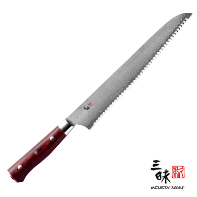 Classic Pro Flame - 33-warstwowy japoński nóż do pieczywa, 23 cm, Mcusta Zanmai