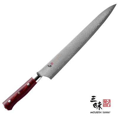 Classic Pro Flame - 33-warstwowy japoński nóż do sushi Sujihiki, 24 cm, Mcusta Zanmai