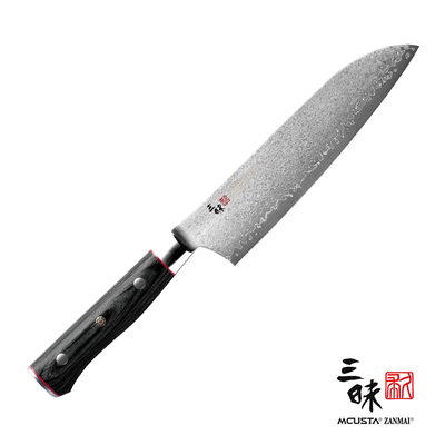 Classic Pro Zebra - Japoński, 33-warstwowy nóż Santoku, 18 cm, Mcusta Zanmai
