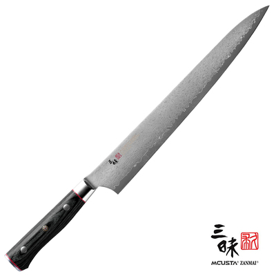 Classic Pro Zebra - Japoński, 33-warstwowy nóż do sushi Sujihiki, 27 cm, Mcusta Zanmai