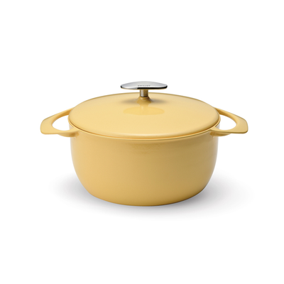 Yellow - japoński, żeliwny garnek, kolor żółty, 3 litry, Ø 20 cm, Unilloy