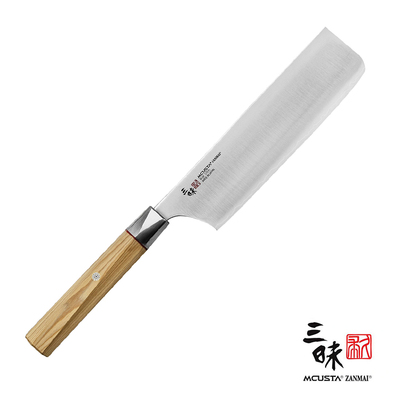 Beyond - Japoński nóż do szatkowania Nakiri, stal Aogami Super, 16,5 cm, Mcusta Zanmai