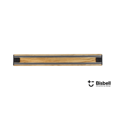 Drewniana, magnetyczna listwa na noże, Bisichef 35 cm, dąb, Bisbell