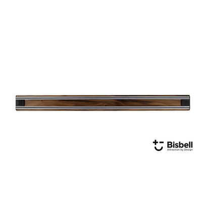 Drewniana, magnetyczna listwa na noże, Bisichef 50 cm, orzech, Bisbell