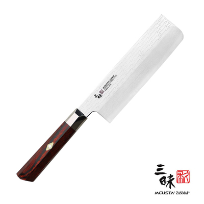 Supreme Ripple - Młotkowany 33-warstwowy nóż Nakiri, 16,5 cm, Mcusta Zanmai