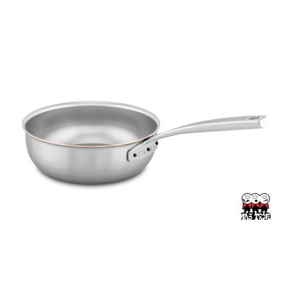 Copper Core - Stalowo-miedziana ręcznie tworzona patelnia sauté, Ø 28 cm, Falk
