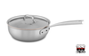 Copper Core - Stalowo-miedziana ręcznie tworzona patelnia sauté z pokrywką, Ø 28 cm, Falk