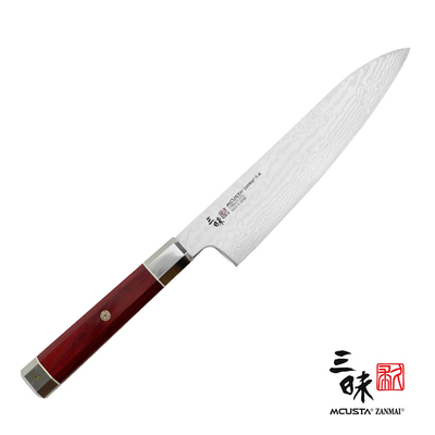 Ultimate Aranami - Mistrzowski 33-warstwowy nóż kucharza Gyutoh, rdzeń z plecionej stali, 18 cm, Mcusta Zanmai