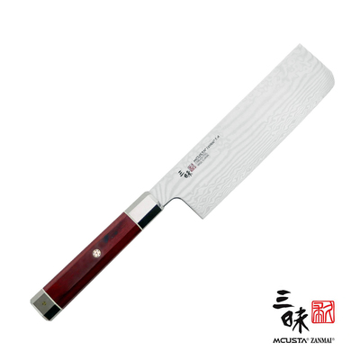 Ultimate Aranami - Mistrzowski 32-warstwowy nóż Nakiri, rdzeń z plecionej stali, 16,5 cm, Mcusta Zanmai