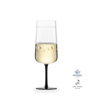 Glamorous - 2 kieliszki do szampana wina 31,7 cl, ręcznie tworzone, dmuchane szkło, Zwiesel GLAS