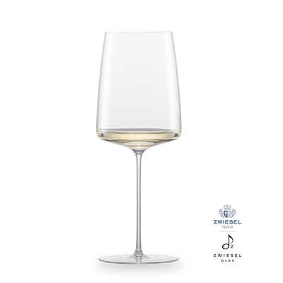 Simplify - 2 kieliszki do białego wina o korzennym aromacie 68,9 cl, ręcznie tworzone, dmuchane szkło, Zwiesel GLAS