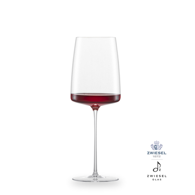Simplify - 2 kieliszki do czerwonego wina o lekkim, świeżym aromacie 38,2 cl, ręcznie tworzone, dmuchane szkło, Zwiesel GLAS