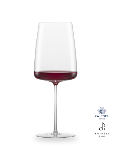 Simplify - 2 kieliszki do czerwonego wina o owocowym, delikatnym aromacie 55,5 cl, ręcznie tworzone, dmuchane szkło, Zwiesel GLAS