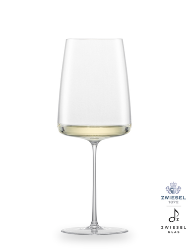 Simplify - 2 kieliszki do białego wina o owocowym, delikatnym aromacie 55,5 cl, ręcznie tworzone, dmuchane szkło, Zwiesel GLAS