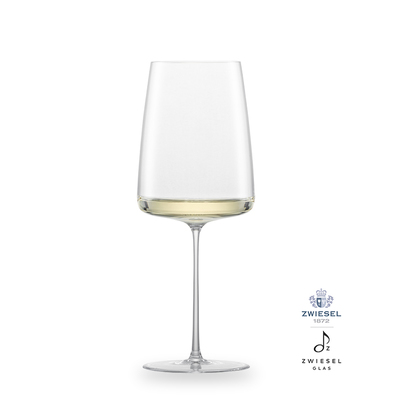 Simplify - 2 kieliszki do białego wina o owocowym, delikatnym aromacie 74 cl, ręcznie tworzone, dmuchane szkło, Zwiesel GLAS