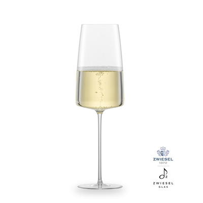 Simplify - 2 kieliszki do szampana 40,7 cl, ręcznie tworzone, dmuchane szkło, Zwiesel GLAS