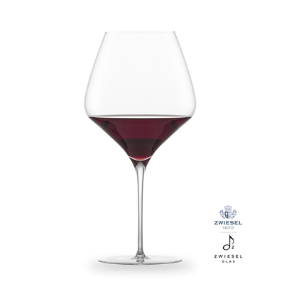 Alloro - 2 kieliszki do czerwonego wina Burgund 95,5 cl, ręcznie tworzone, dmuchane szkło, Zwiesel GLAS