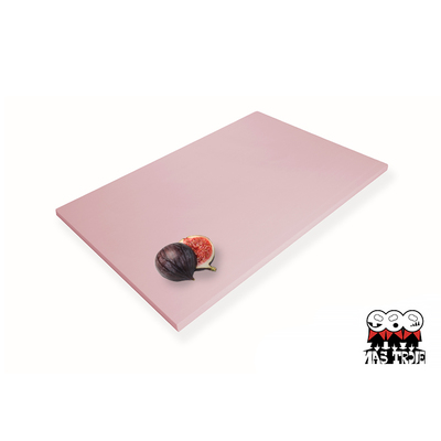 Różowa, profesjonalna japońska deska kuchenna, syntetyczny kauczuk i drewno, 50 x 25 cm, Parker Asahi