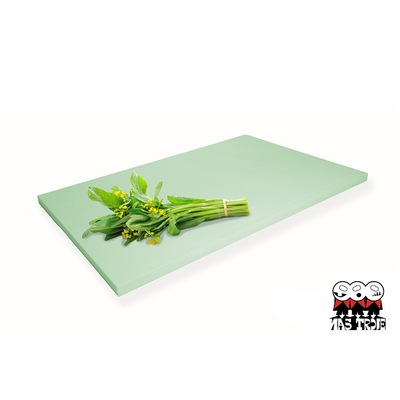 Zielona, profesjonalna japońska deska kuchenna, syntetyczny kauczuk i drewno, 50 x 33 cm, Parker Asahi