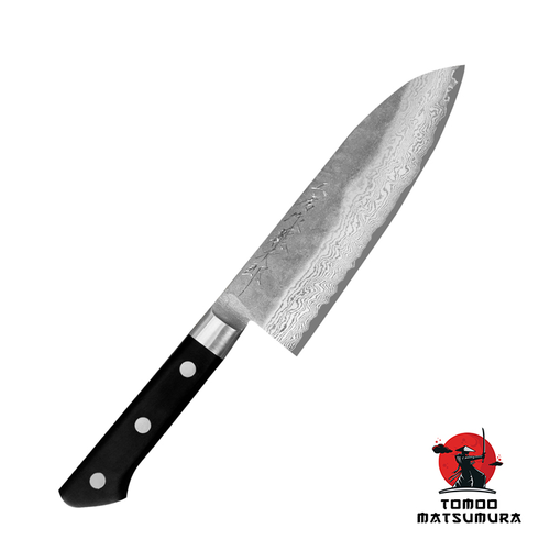 Hatsukokoro Atelier - 63-warstwowy japoński nóż Santoku, 17 cm, mistrz Tomoo Matsumura