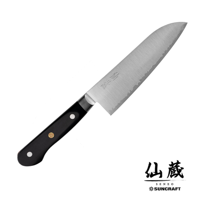 Professional - Japoński mistrzowski nóż Santoku, stal proszkowa SG2, 16,5 cm, Suncraft