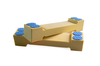 Dwie antypoślizgowe podstawki pod kompozytowe japońskie deski, 23 x 5 cm, Hasegawa
