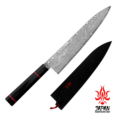 Namishibuki - Japoński mistrzowski 101-warstwowy nóż Gyutoh 21 cm + saya, Kanetsune