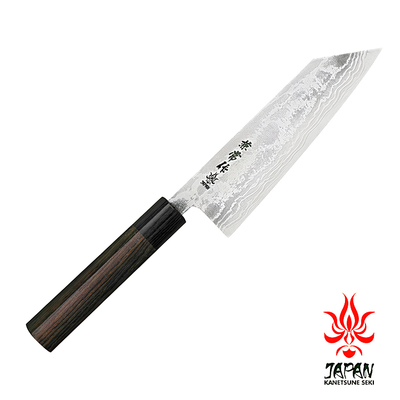 Zen-Bokashi - 11-warstwowy japoński nóż Bunka 17 cm, stal Aogami 2 i żelazo, Kanetsune