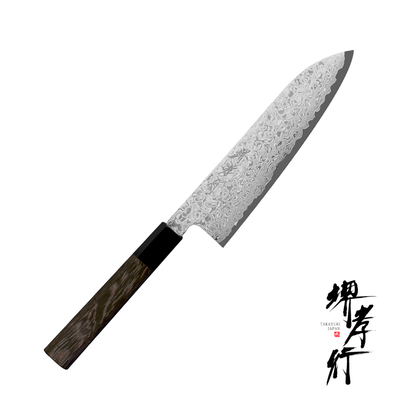 Ginga - Japoński mistrzowski nóż Santoku 18 cm, 69 warstw stali ZA-18, Sakai Takayuki