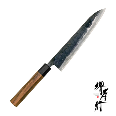 Iron Kurouchi - Japoński ortodoksyjny nóż Gyutoh 21 cm, stal Aogami 2 i żelazo, Sakai Takayuki