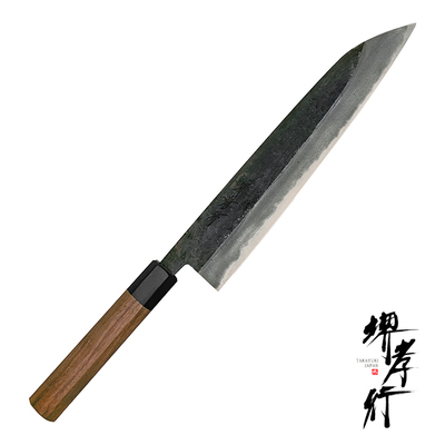 Iron Kurouchi - Japoński ortodoksyjny nóż kucharza Gyutoh 24 cm, stal Aogami 2 i żelazo, Sakai Takayuki