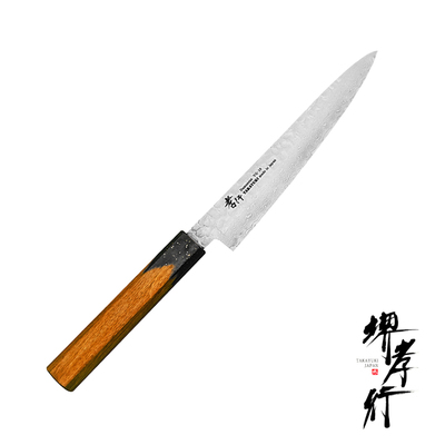 Urushi Kokushin - 33-warstwowy japoński nóż uniwersalny Shotoh 15 cm, stal VG-10, Sakai Takayuki 