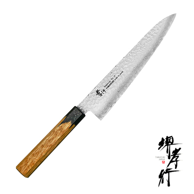 Urushi Kokushin - 33-warstwowy japoński nóż kucharza Gyutoh 21 cm, stal VG-10, Sakai Takayuki