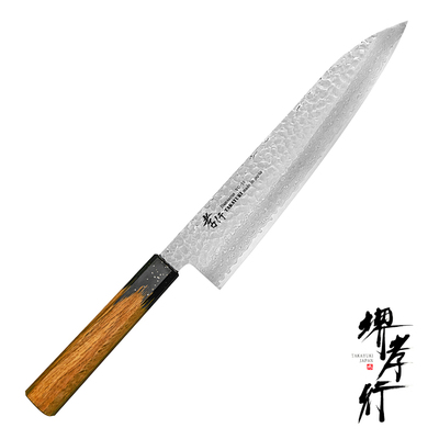 Urushi Kokushin - 33-warstwowy japoński nóż kucharza Gyutoh 24 cm, stal VG-10, Sakai Takayuki