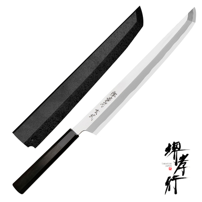 Genbu - Japoński nóż do sushi i owoców morza Sakimaru 30 cm, stal Aogami #2, Sakai Takayuki