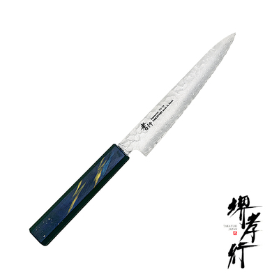 Urushi Saiseki - 33-warstwowy japoński nóż uniwersalny Shotoh 15 cm, stal VG-10, Sakai Takayuki 