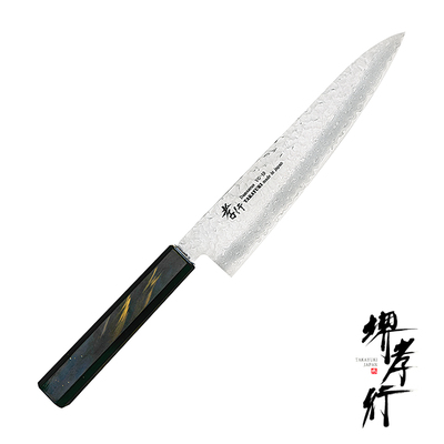 Urushi Saiu - 33-warstwowy japoński nóż kucharza Gyutoh 21 cm, stal VG-10, Sakai Takayuki