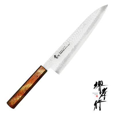 Urushi Seiren - 33-warstwowy japoński nóż kucharza Gyutoh 24 cm, stal VG-10, Sakai Takayuki