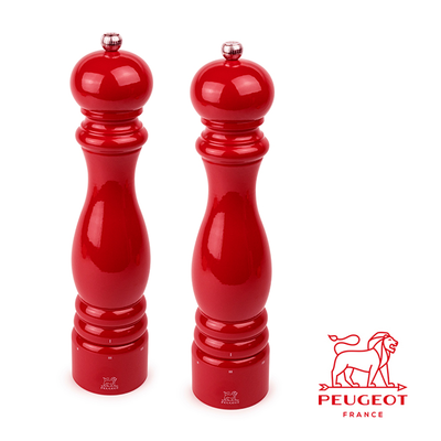 Paris - Francuskie młynki do przypraw, mechanizm U-Select, lakierowany buk, Red Passion 30 cm, Peugeot