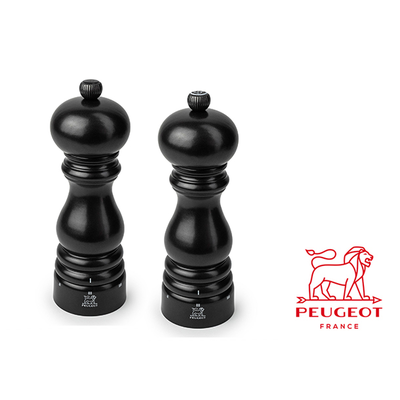 Paris - Francuskie młynki do przypraw, mechanizm U-Select, Satin Black 18 cm, Peugeot