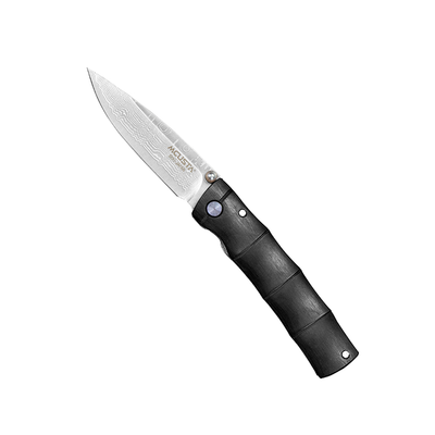 Shinra Emotion Black Pakka Damascus, japoński składany nóż 6,5 cm, stal VG-10, Mcusta