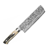 WBB - Nóż orientalny Nakiri, 17 cm, 61 warstw damasceńskiej stali R2, Takeshi Saji