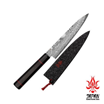 Namishibuki - Japoński mistrzowski 101-warstwowy nóż Shotoh 13,5 cm + saya, Kanetsune